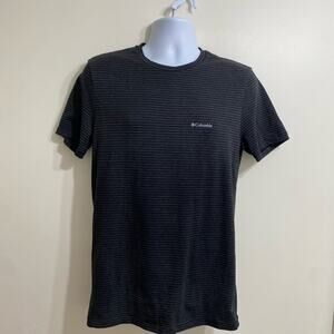 Columbia Black Short Sleeve Tee with Subtle Texture